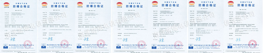 河南省南洋防爆電機(jī)有限公司防爆合格證